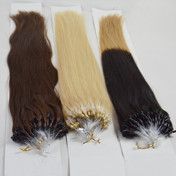 Wholesale best sell micro ring loop 100 human hair extension WJ031